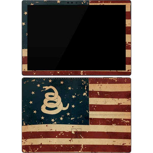 Dont Tread On Me American Flag Surface Pro 7 Skin