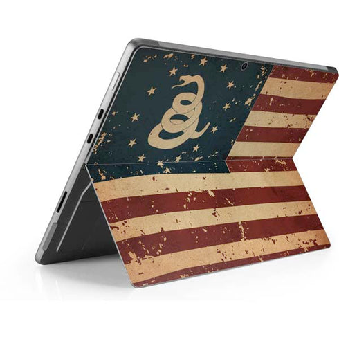 Dont Tread On Me American Flag Surface Pro 8 Skin
