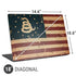 Dont Tread On Me American Flag Universal Laptop 18in (14.6 x 10.6in) Skin