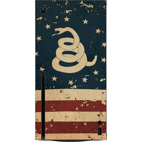 Dont Tread On Me American Flag Xbox Series X Console Skin