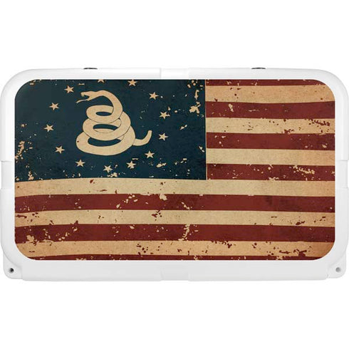 Dont Tread On Me American Flag YETI Tundra 45 Hard Cooler Skin