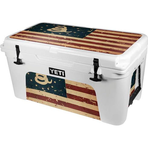 Dont Tread On Me American Flag YETI Tundra 65 Hard Cooler Skin