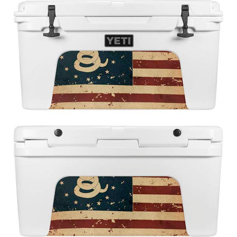 Dont Tread On Me American Flag YETI Tundra 75 Hard Cooler Skin
