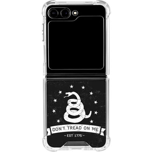 Dont Tread On Me Est 1775 Galaxy Z Flip5 5G Clear Case