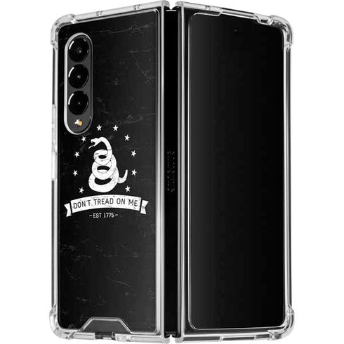 Dont Tread On Me Est 1775 Galaxy Z Fold4 5G Clear Case