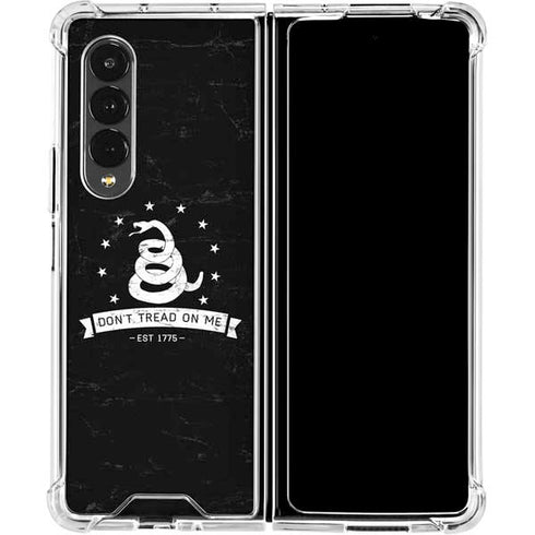 Dont Tread On Me Est 1775 Galaxy Z Fold4 5G Clear Case