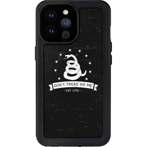 Dont Tread On Me Est 1775 iPhone 14 Pro Max Waterproof Case