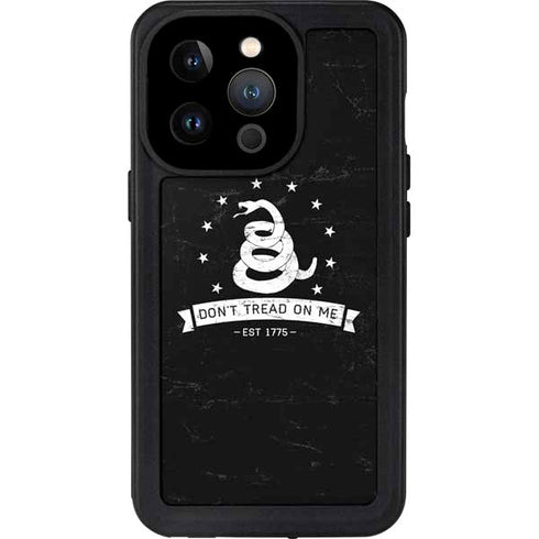 Dont Tread On Me Est 1775 iPhone 14 Pro Waterproof Case