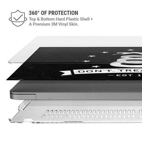 Dont Tread On Me Est 1775 MacBook Pro 16in (2021-25) Case plus Skin