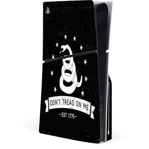 Dont Tread On Me Est 1775 PS5 Slim Disk Console Skin
