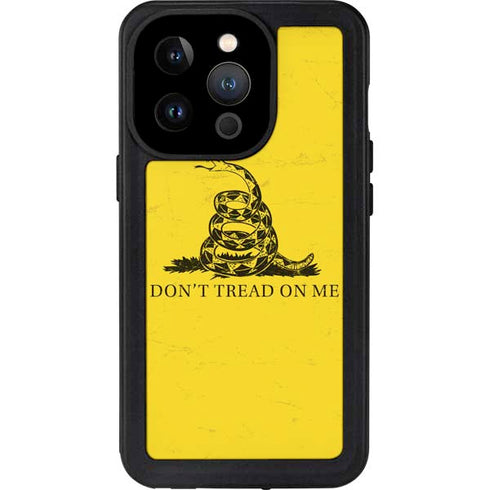 Dont Tread On Me iPhone 14 Pro Waterproof Case