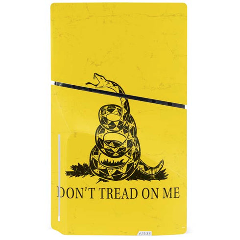 Dont Tread On Me PS5 Slim Disk Console Skin
