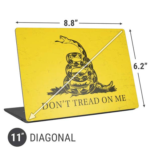 Dont Tread On Me Universal Laptop 11in (8.8 x 6.2in) Skin