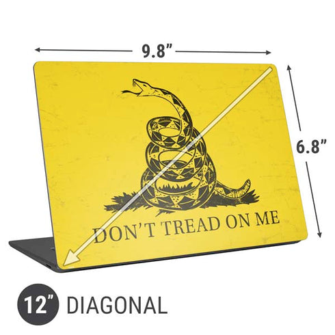 Dont Tread On Me Universal Laptop 12in (9.8 x 6.8in) Skin