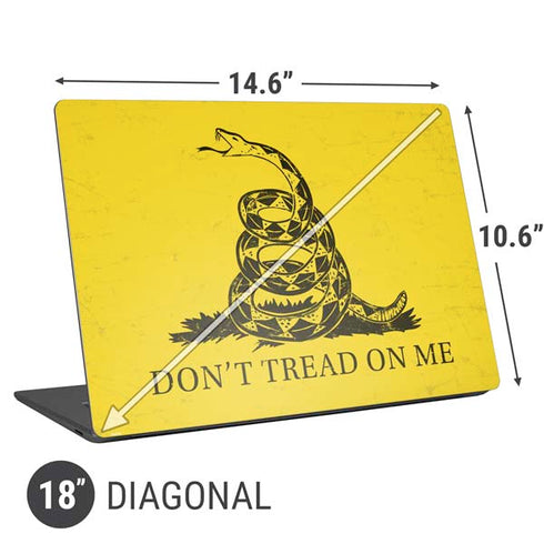 Dont Tread On Me Universal Laptop 18in (14.6 x 10.6in) Skin