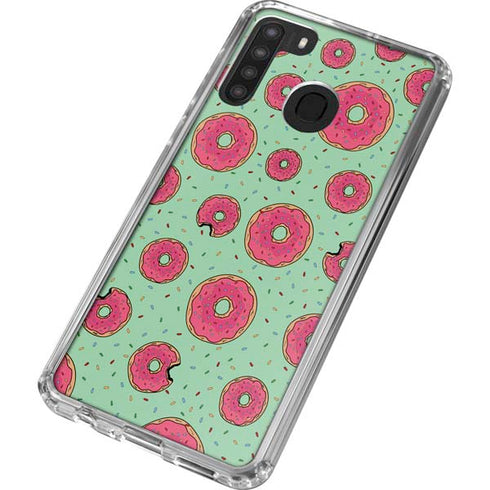 Donuts Foodie Galaxy A21 Clear Case