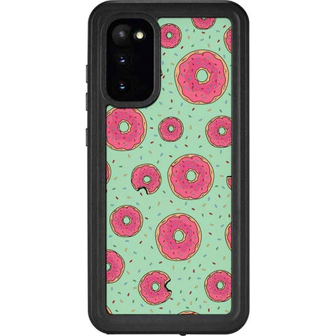 Donuts Foodie Galaxy S20 Waterproof Case