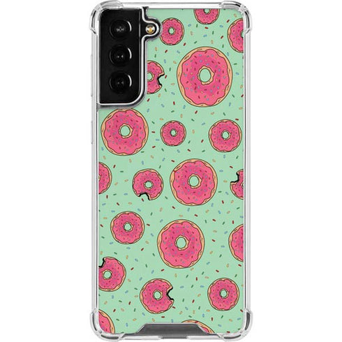 Donuts Foodie Galaxy S21 FE Clear Case