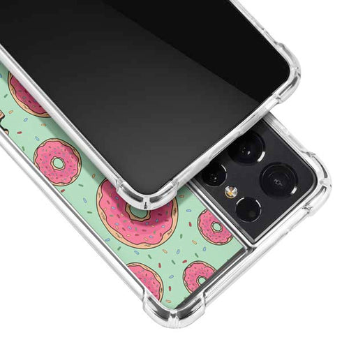 Donuts Foodie Galaxy S21 Ultra 5G Clear Case