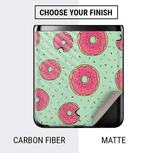 Donuts Foodie Galaxy Z Flip Skin