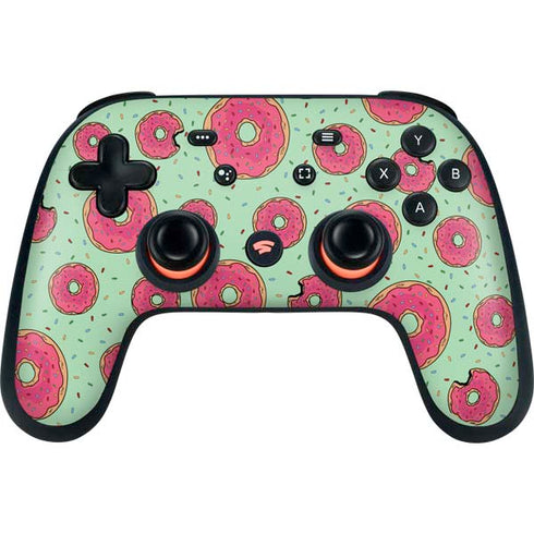 Donuts Foodie Google Stadia Controller Skin