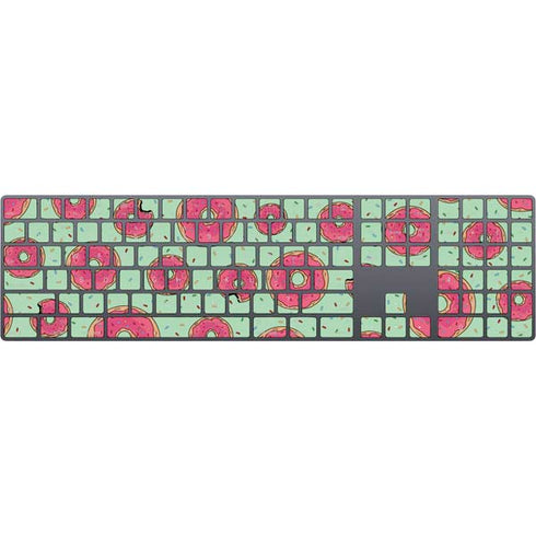 Donuts Foodie Magic Keyboard with Numeric Keypad Skin