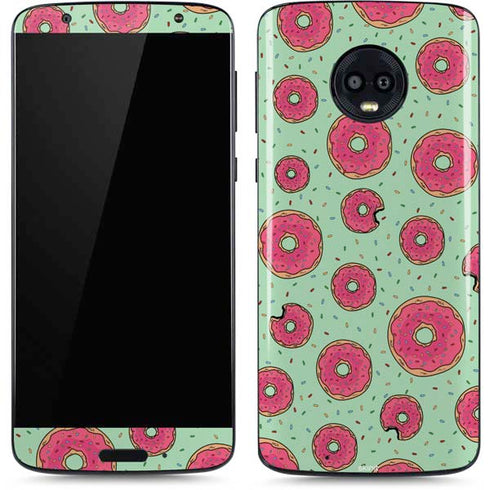 Donuts Foodie Moto G6 Skin
