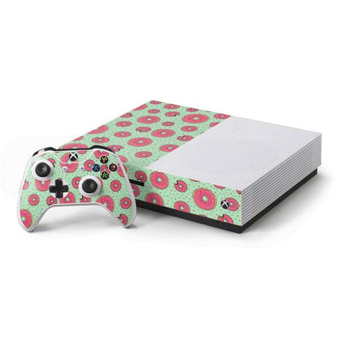 Donuts Foodie Xbox One S Console and Controller Bundle Skin