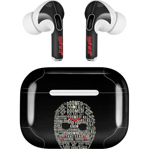 Warner Bros Friday the 13th Doomed AirPods Pro 2nd Gen Skin