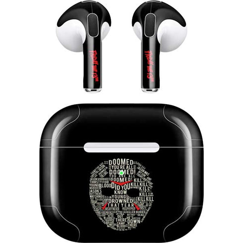 Warner Bros Friday the 13th Doomed Apple AirPods (3rd Gen 2021) Skin