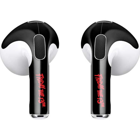 Warner Bros Friday the 13th Doomed Apple AirPods (3rd Gen 2021) Skin
