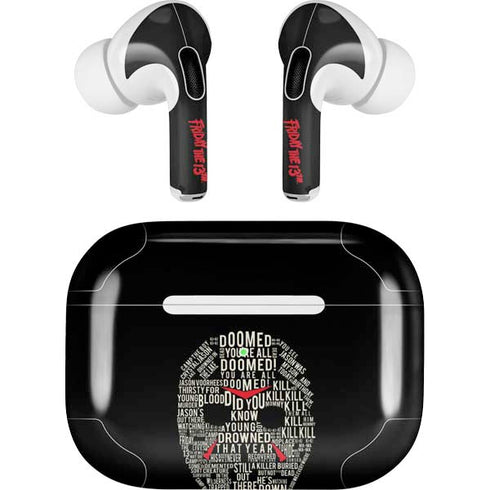 Warner Bros Friday the 13th Doomed Apple AirPods Pro Skin