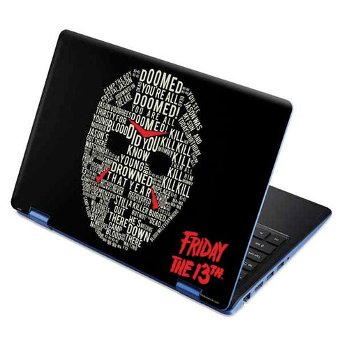 Warner Bros Friday the 13th Doomed Aspire R11 11.6in Skin