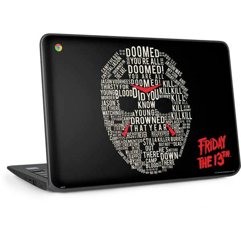Warner Bros Friday the 13th Doomed HP Chromebook Skin