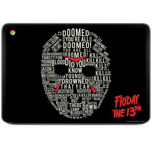 Warner Bros Friday the 13th Doomed HP Chromebook Skin