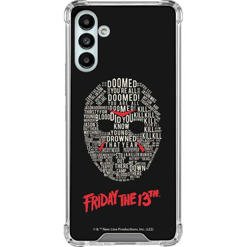 Warner Bros Friday the 13th Doomed Galaxy A13 5G Clear Case