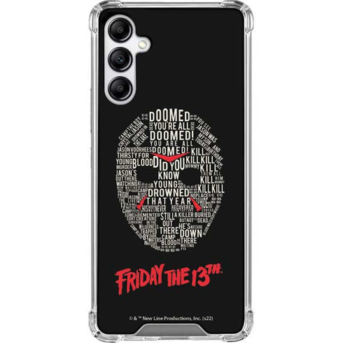 Warner Bros Friday the 13th Doomed Galaxy A14 5G Clear Case