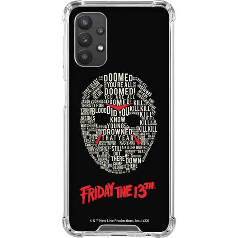 Warner Bros Friday the 13th Doomed Galaxy A32 5G Clear Case