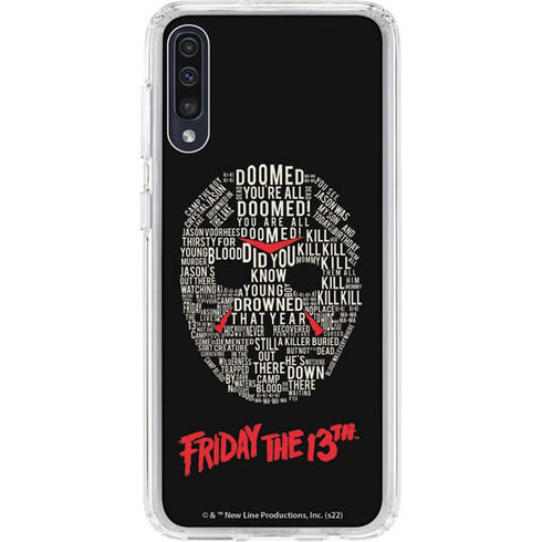 Warner Bros Friday the 13th Doomed Galaxy A50 Clear Case