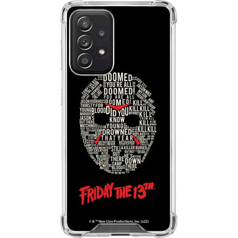 Warner Bros Friday the 13th Doomed Galaxy A52 5G Clear Case