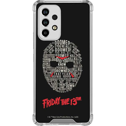 Warner Bros Friday the 13th Doomed Galaxy A53 5G Clear Case