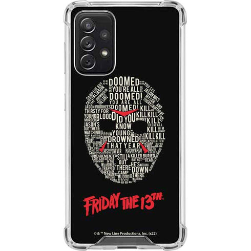 Warner Bros Friday the 13th Doomed Galaxy A72 5G Clear Case