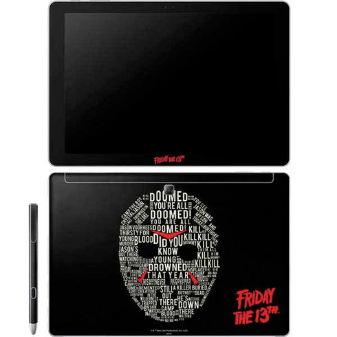 Warner Bros Friday the 13th Doomed Galaxy Book 12in Skin