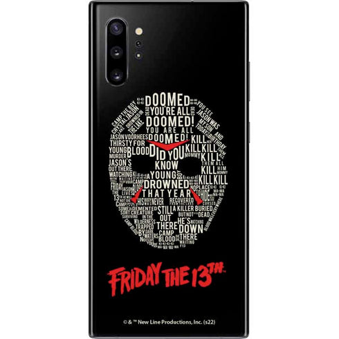 Warner Bros Friday the 13th Doomed Galaxy Note 10 Plus Skin