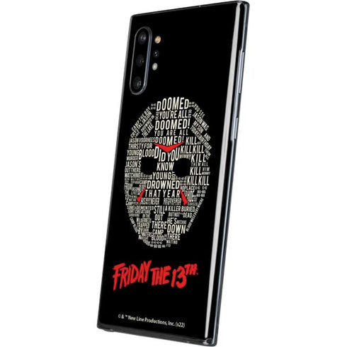 Warner Bros Friday the 13th Doomed Galaxy Note 10 Plus Skin
