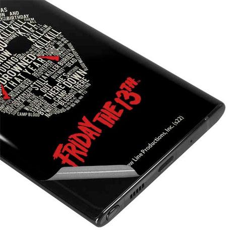 Warner Bros Friday the 13th Doomed Galaxy Note 10 Plus Skin