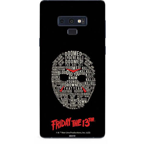 Warner Bros Friday the 13th Doomed Galaxy Note 9 Skin