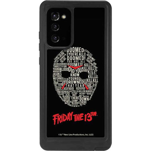 Warner Bros Friday the 13th Doomed Galaxy Note20 5G Waterproof Case