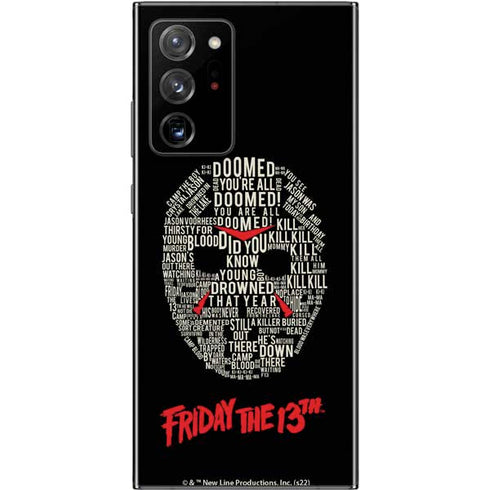 Warner Bros Friday the 13th Doomed Galaxy Note20 Ultra 5G Skin