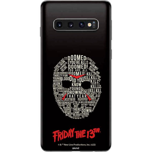 Warner Bros Friday the 13th Doomed Galaxy S10 Skin